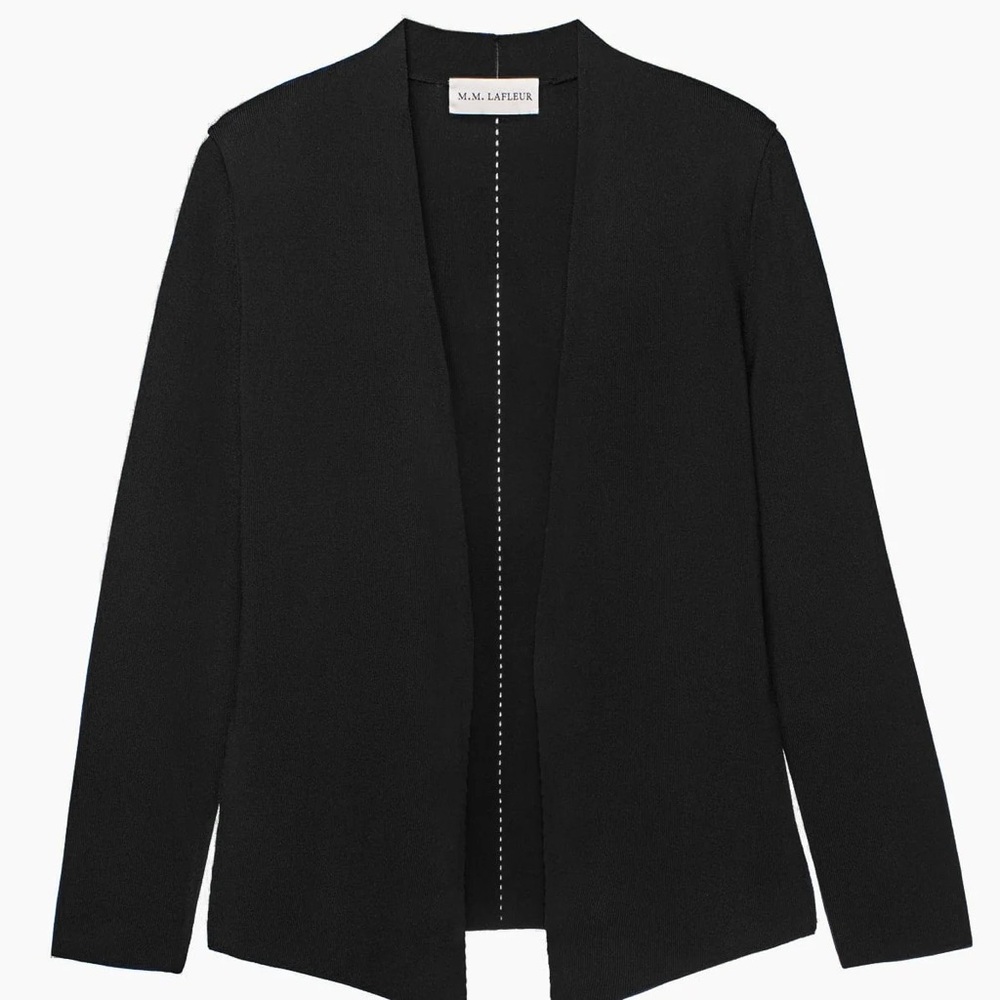 MM. Lafleur Womens Plus Size 3X Woolf Jardigan in Black